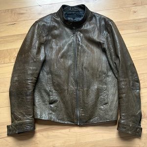Kenneth Cole New York leather mens jacket